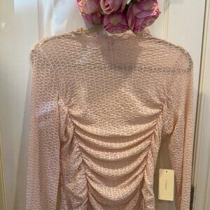 Peach Clothing XL Sheer Fitted Juniors Top